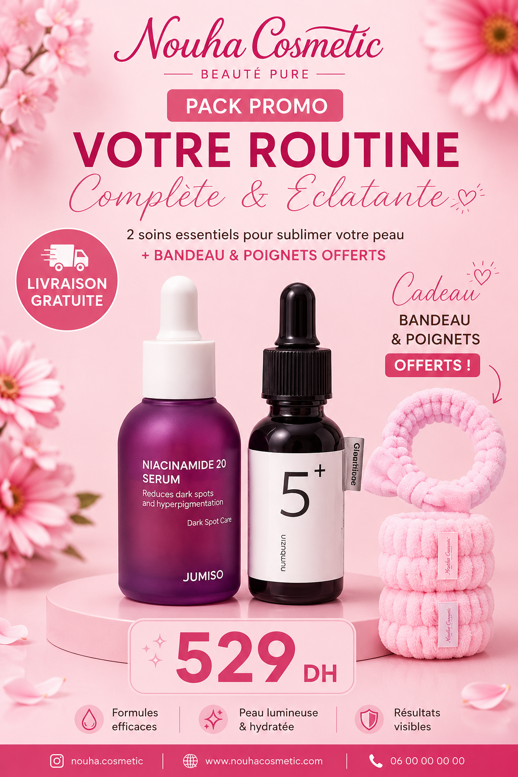 Pack Anti-Taches & Éclat – Jumiso Niacinamide 20 Serum & numbuzin No.5+ Glutathione C Brightening Serum