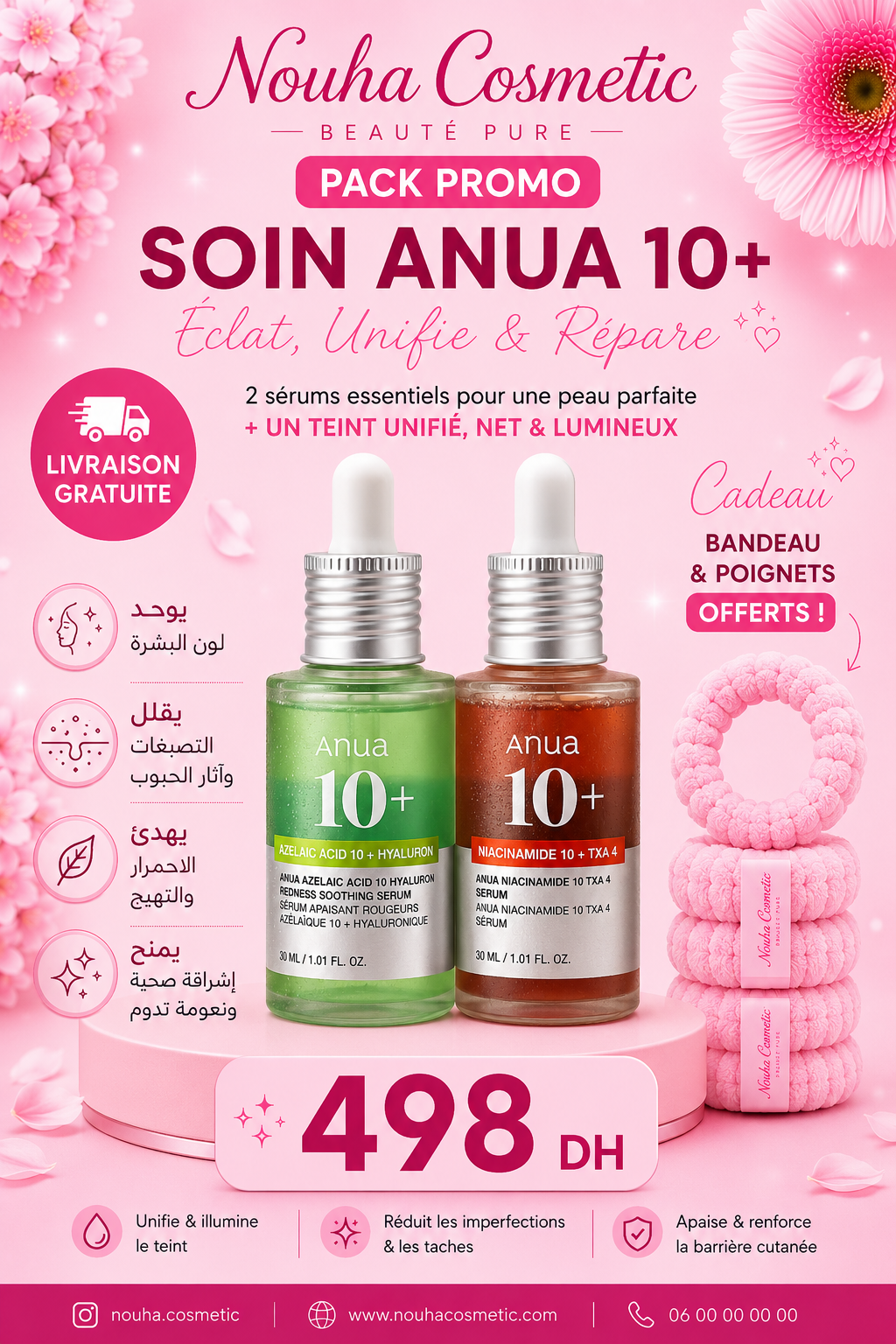 Pack Duo ANUA 10+ – Niacinamide 10% + TXA & Azelaic Acid 10 + Hyaluron Serum
