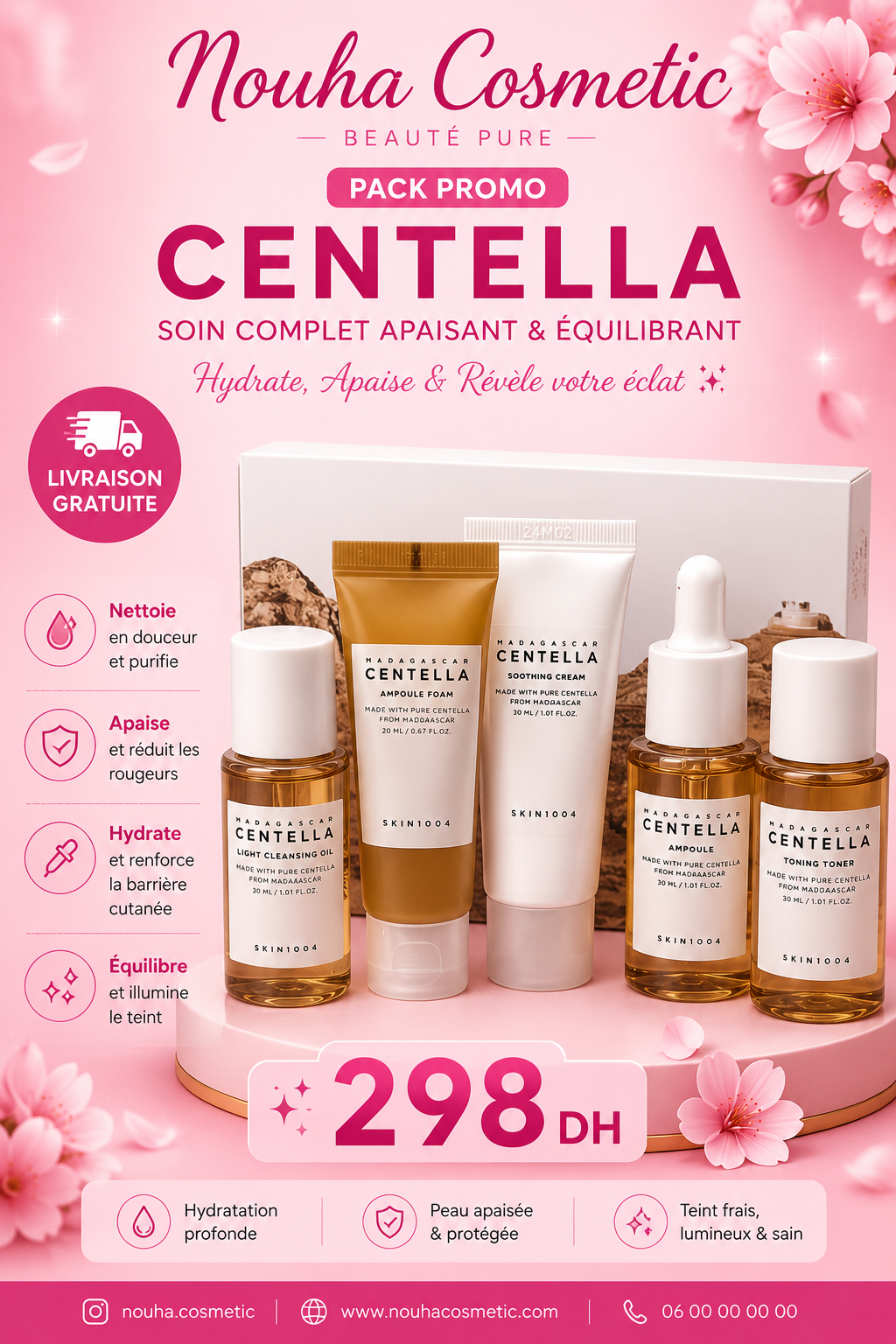 Kit Découverte SKIN1004 Madagascar Centella – Routine Apaisante & Hydratante (5 Produits)