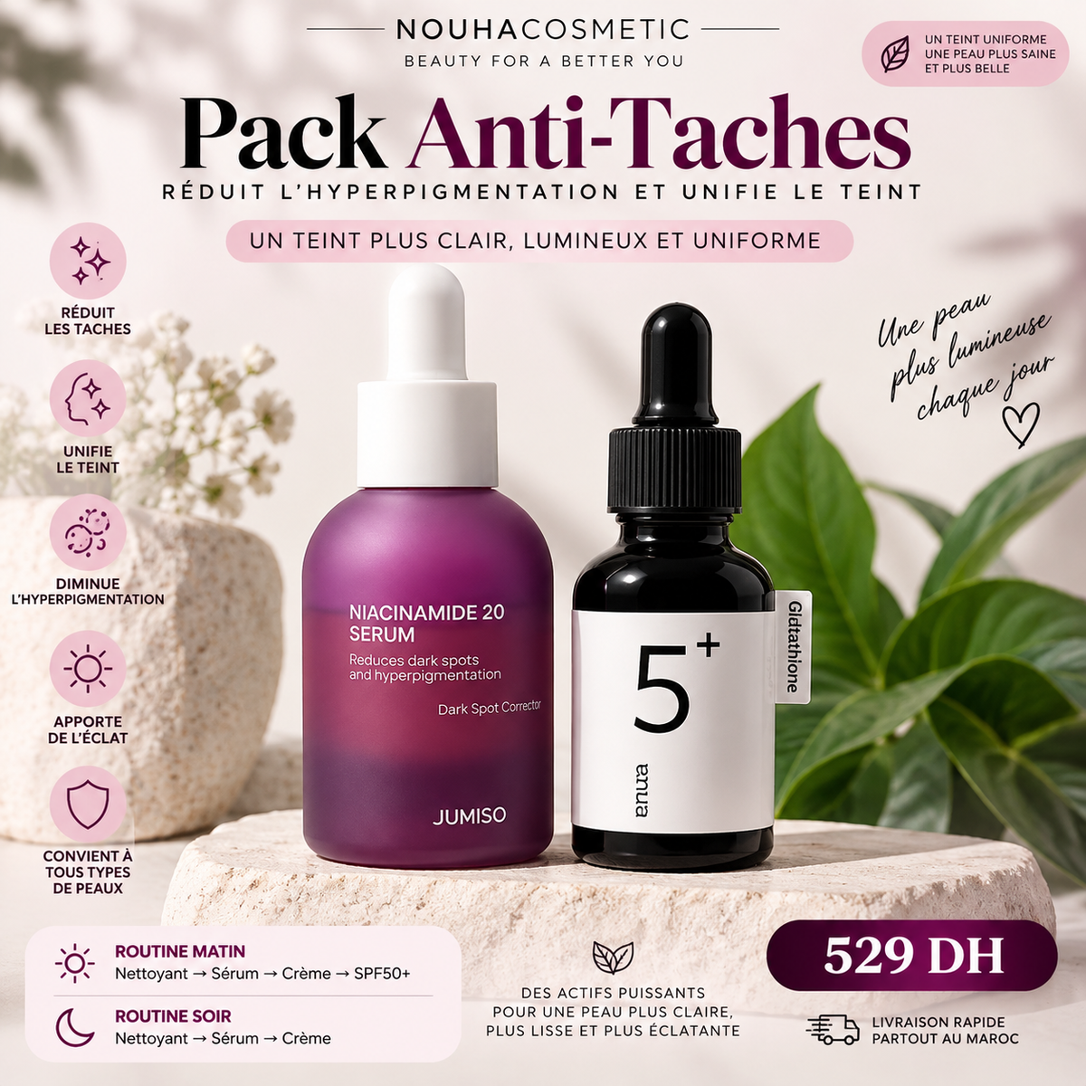 Duo Anti-Taches & Pigmentation – Éclat & Teint Uniforme