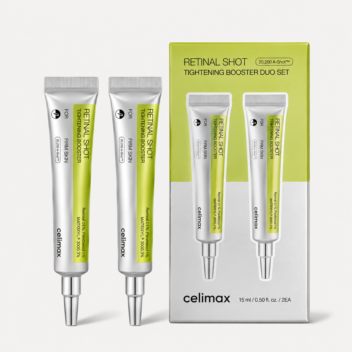 Pack Celimax Retinal Shot Duo Booster – Anti-Âge & Glow