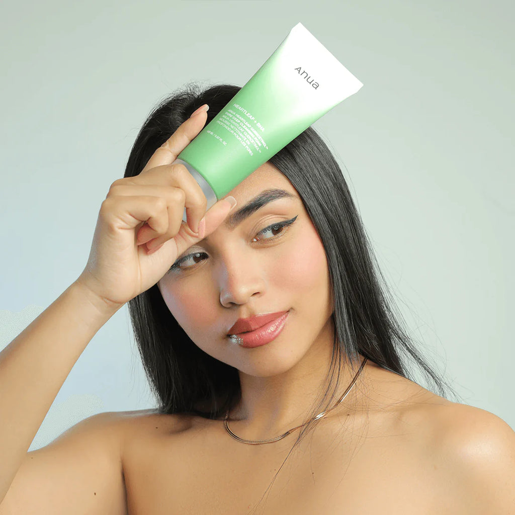ANUA – Heartleaf Quercetinol Pore Deep Cleansing Foam – mousse nettoyante.