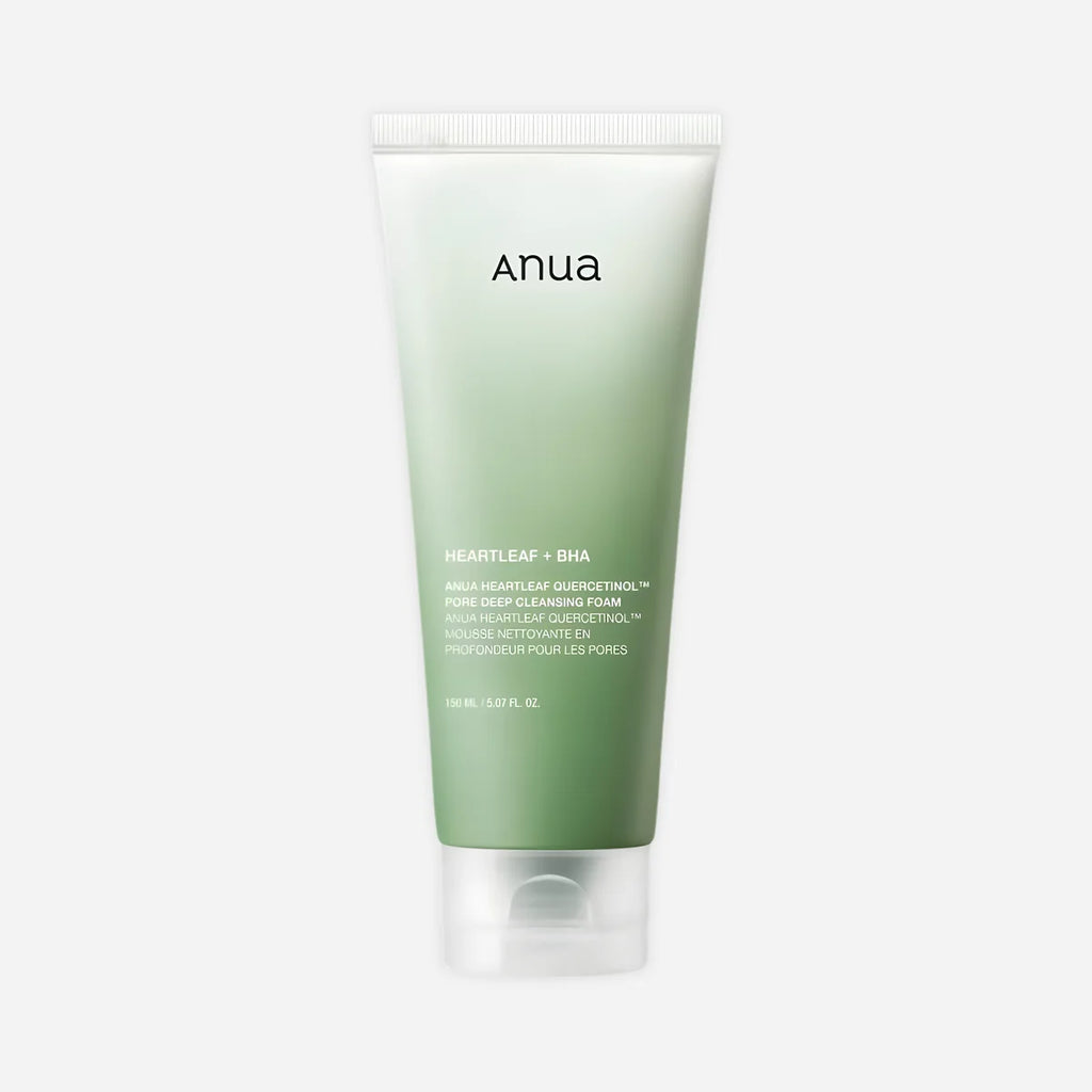 ANUA – Heartleaf Quercetinol Pore Deep Cleansing Foam – mousse nettoyante.