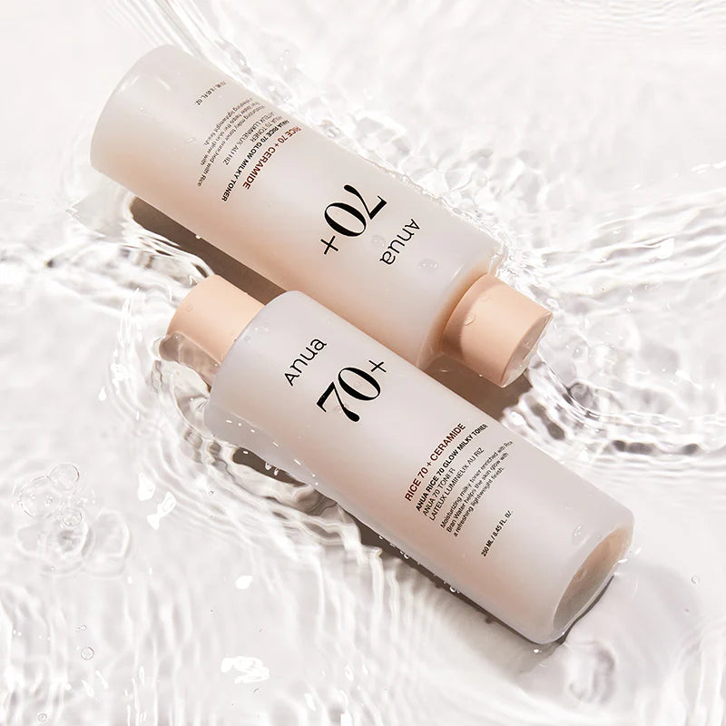 Anua – Rice 70 Glow Milky Toner – Tonique éclaircissant laiteux au riz